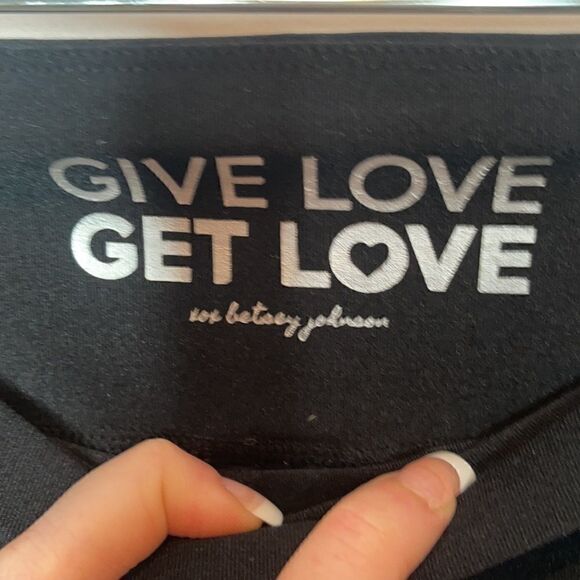 Betsy Johnson Blue/Black Flowered Yoga Pants. Sz.S - Picture 6 of 8